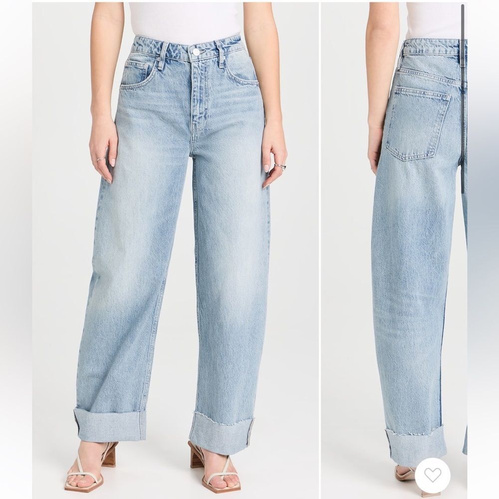 Frame Long Barrel Raw Cuff Jeans in Rhode size 28 - Picture 1 of 15